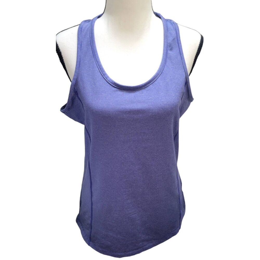 Columbia Racerback Striped Active Wear Tank Top Sz M